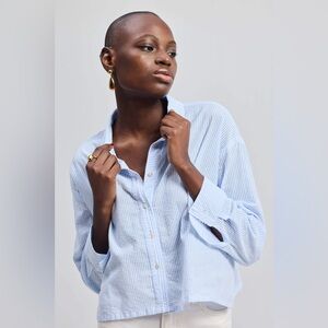 Reistor Crop It Like It’s Hot shirt in stripes - NWT